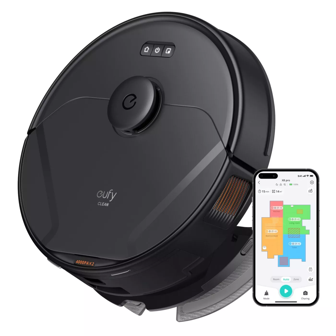 Eufy X8 Pro Vacuum Cleaner - Black