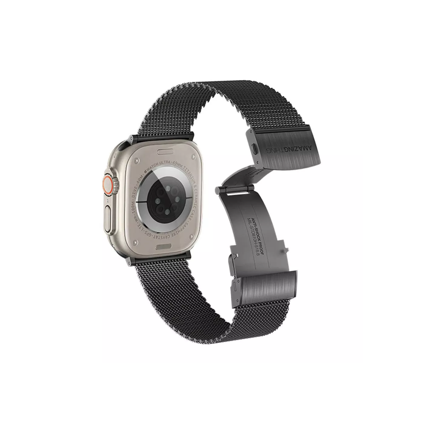 سوار لساعة Apple قياس 49-42 ملم Titan Metal من AmazingThing