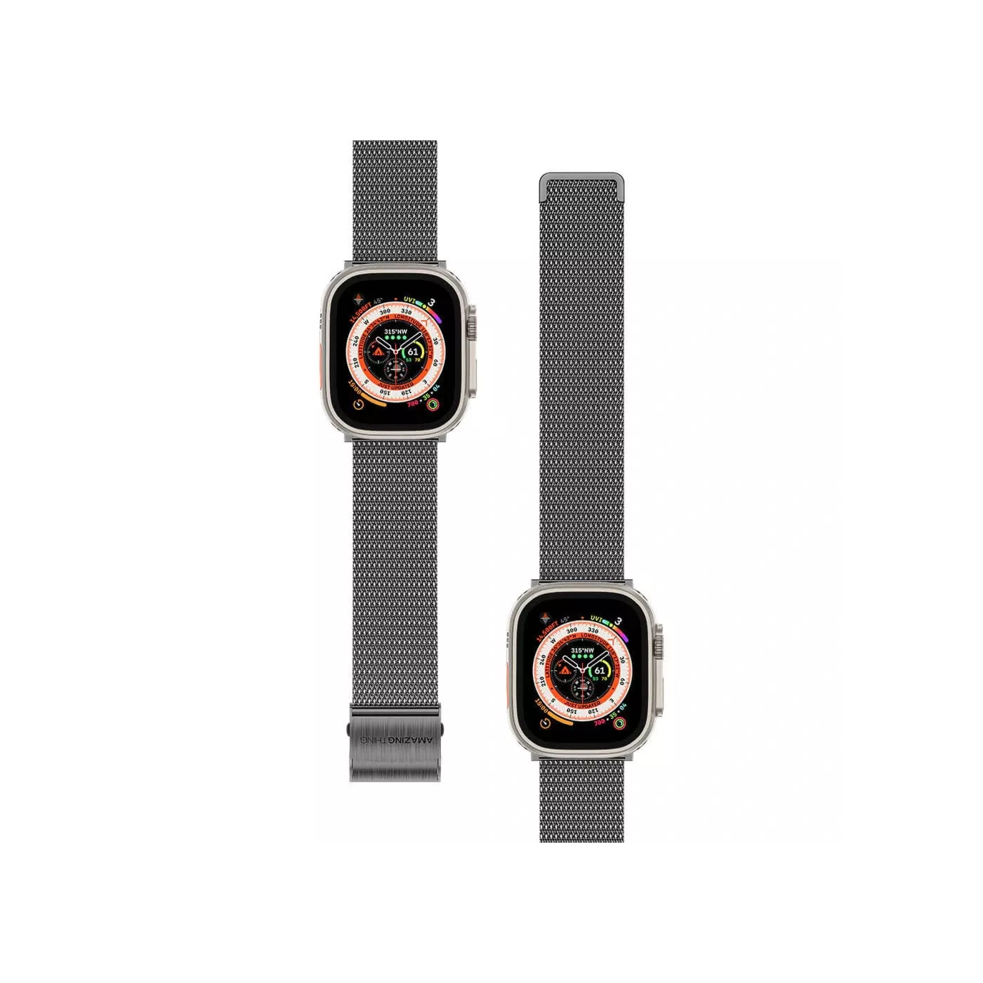 سوار لساعة Apple قياس 49-42 ملم Titan Metal من AmazingThing