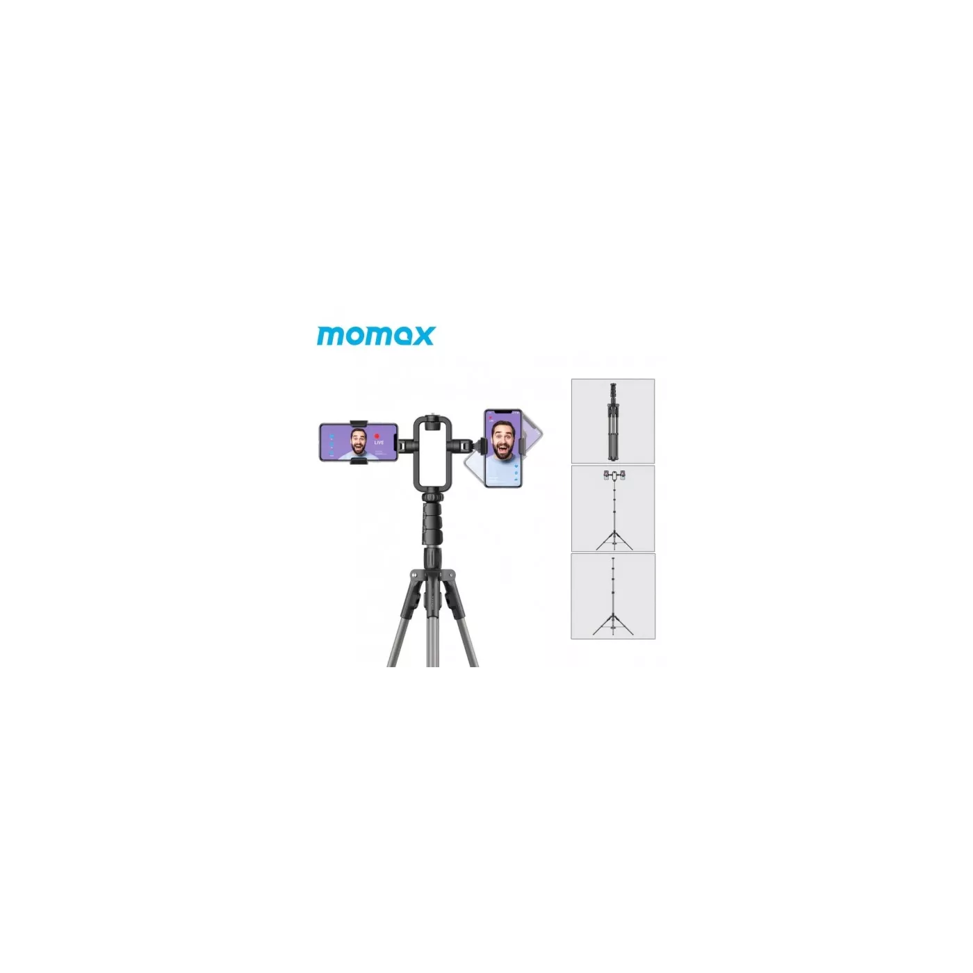 Momax Vlog Livestream Gear Stand - Black