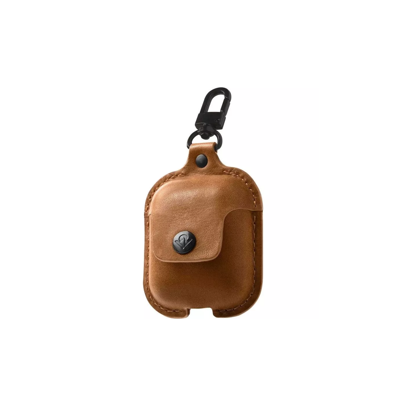 Twelve South AirSnap Cognac Leather AirPods Case