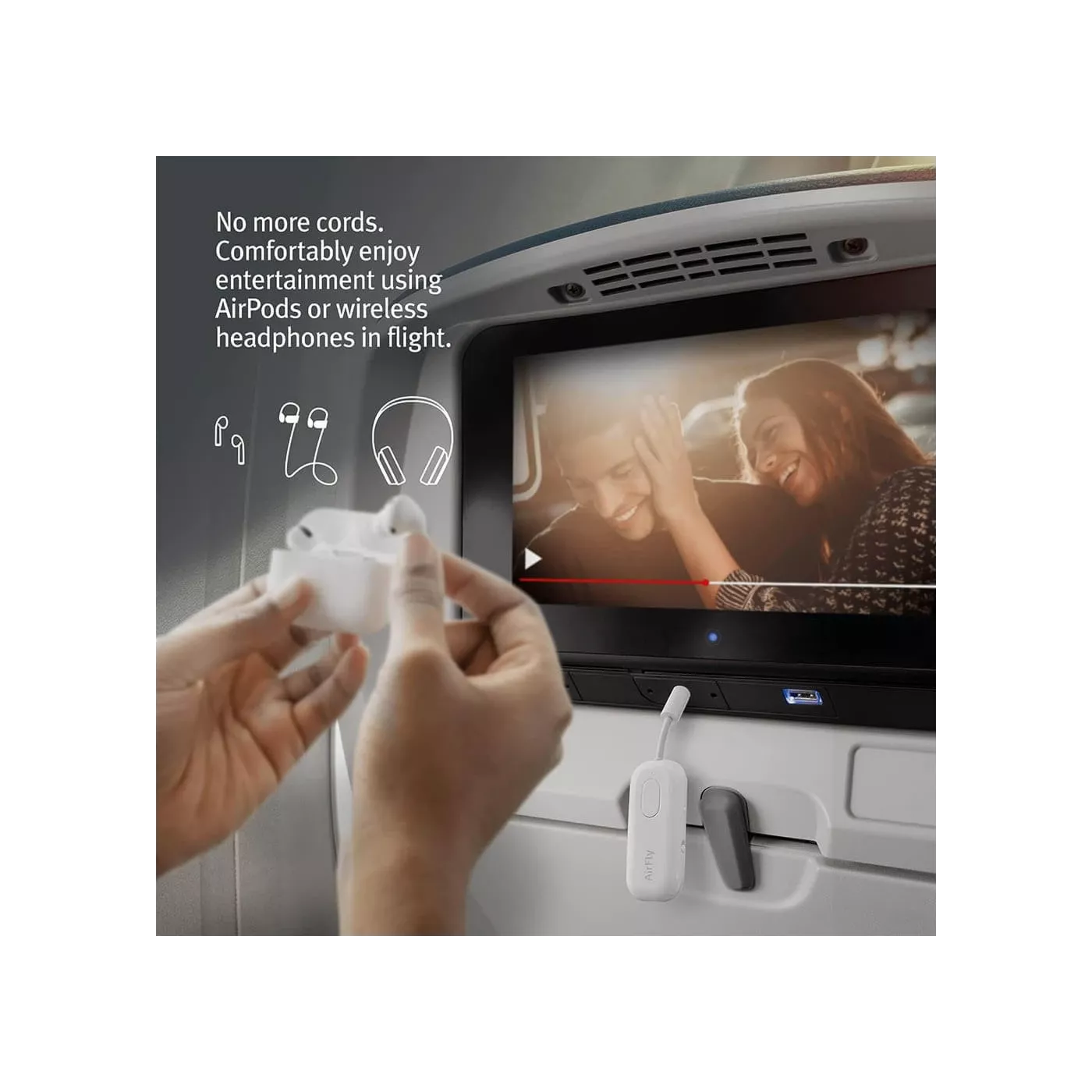 Twelve South Airfly Pro Bluetooth Transmitter/Receiver - White