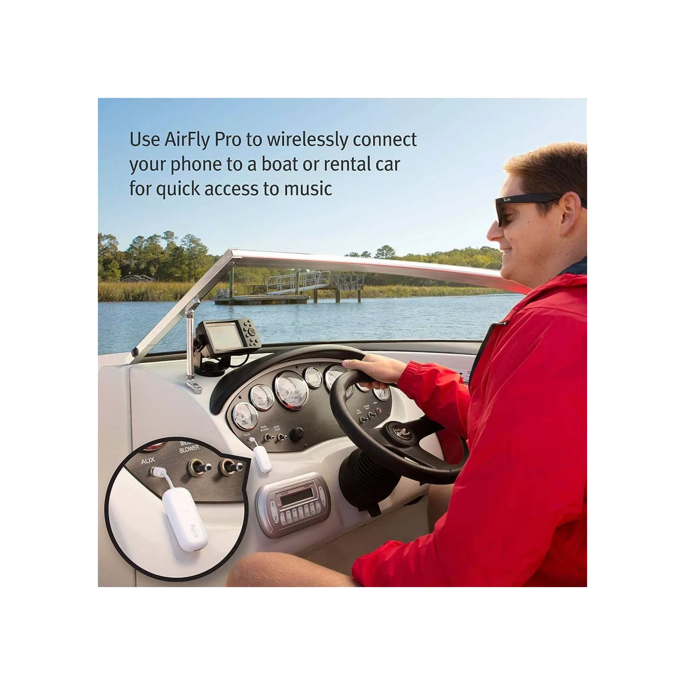Twelve South Airfly Pro Bluetooth Transmitter/Receiver - White