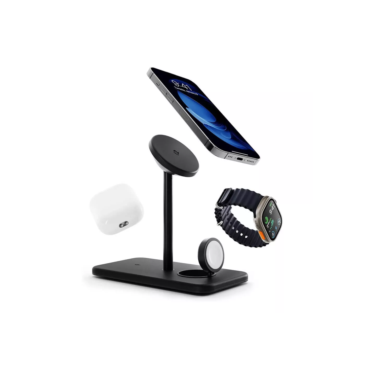 Twelve South HiRise 3in1 Deluxe MagSafe Charger - Black