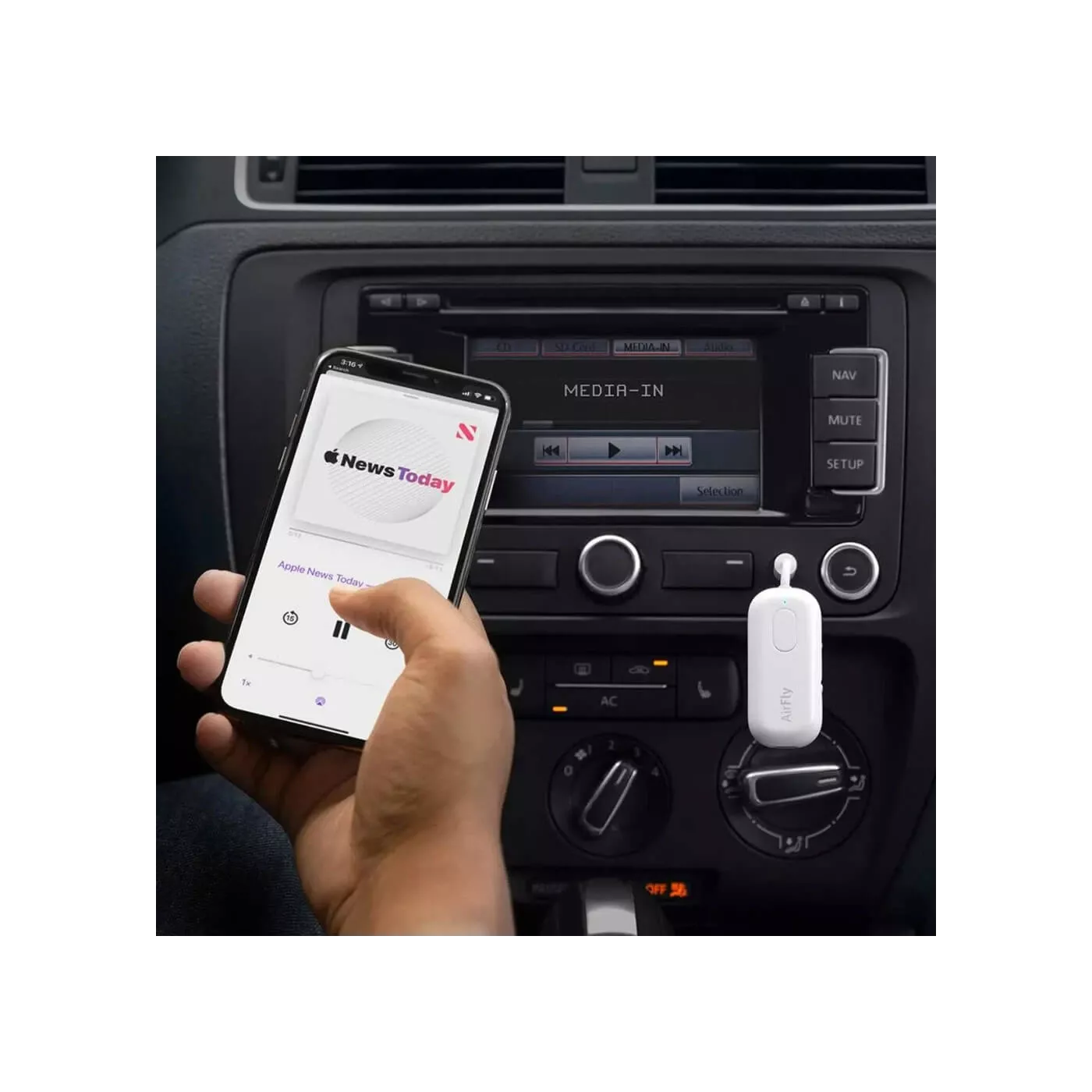 Twelve South Airfly Deluxe Bluetooth Transmitter - White
