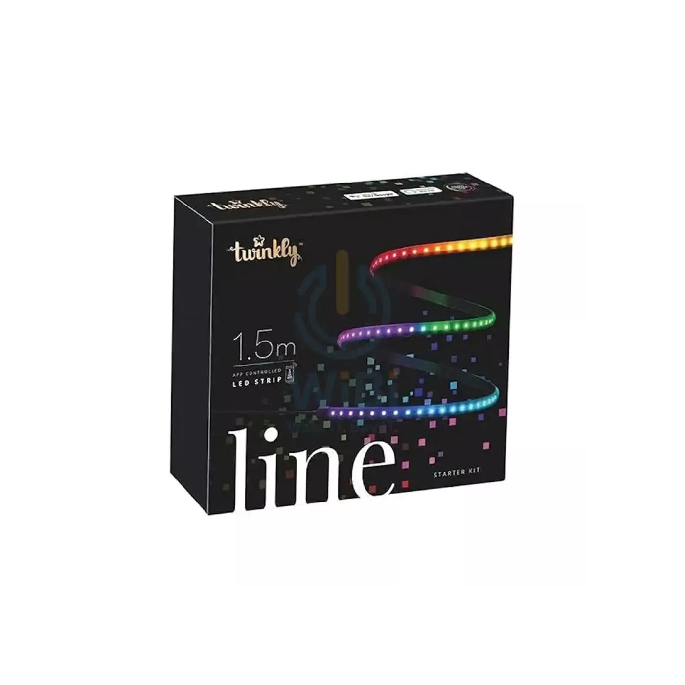 Twinkly Line 90 LED RGB Ext (1.5m) - Black Wire