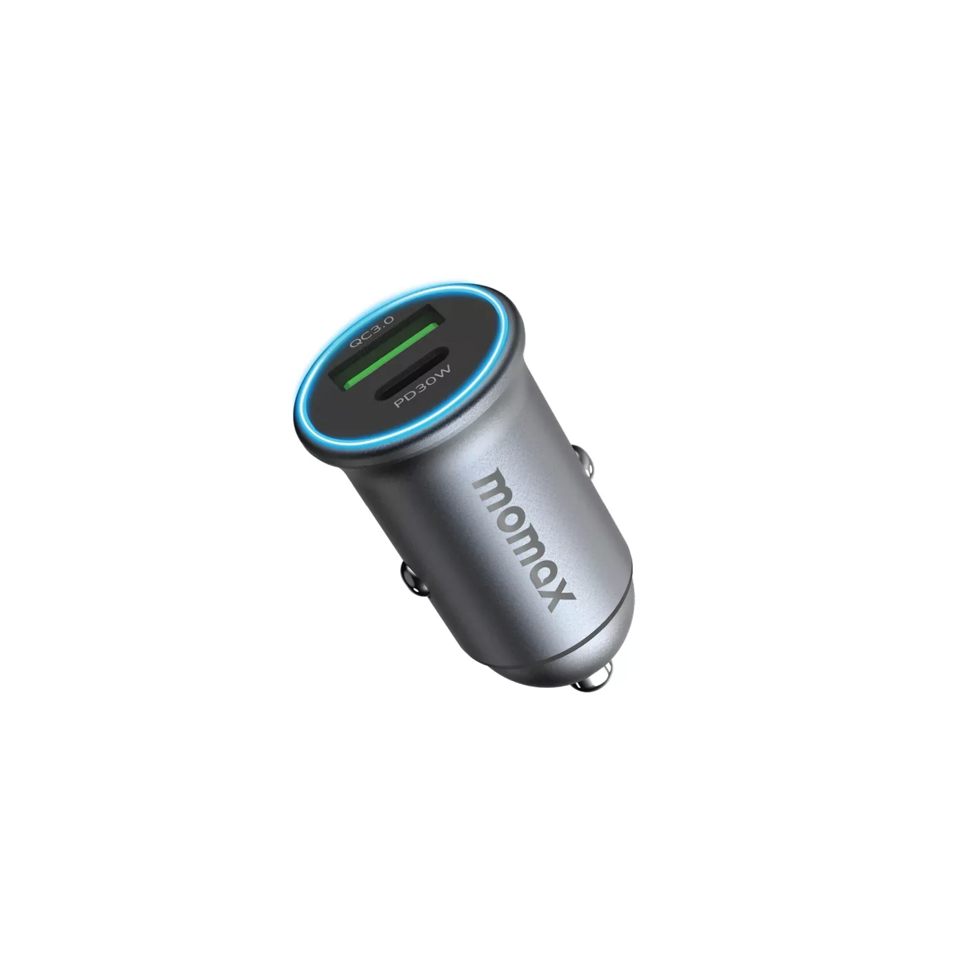 Momax Move 30W Dual Port Charger - Gray