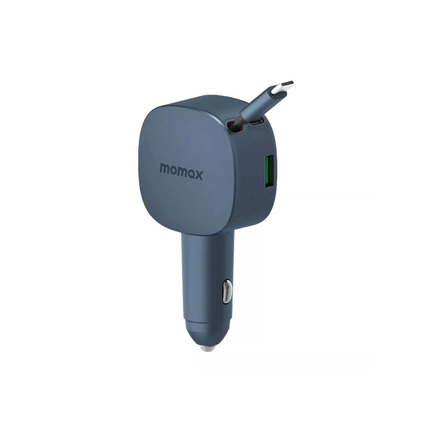 Momax 1 Move 60W Dual Port Retractable Cable - Gray