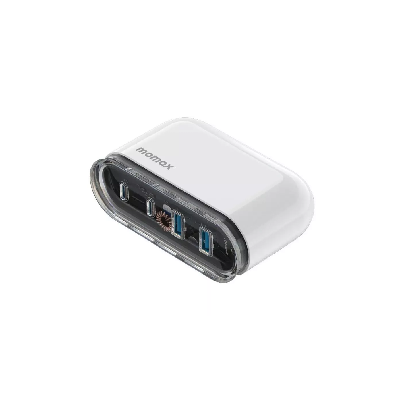 Momax 1-Charge Flow PD 80W GaN Desktop Charger - White