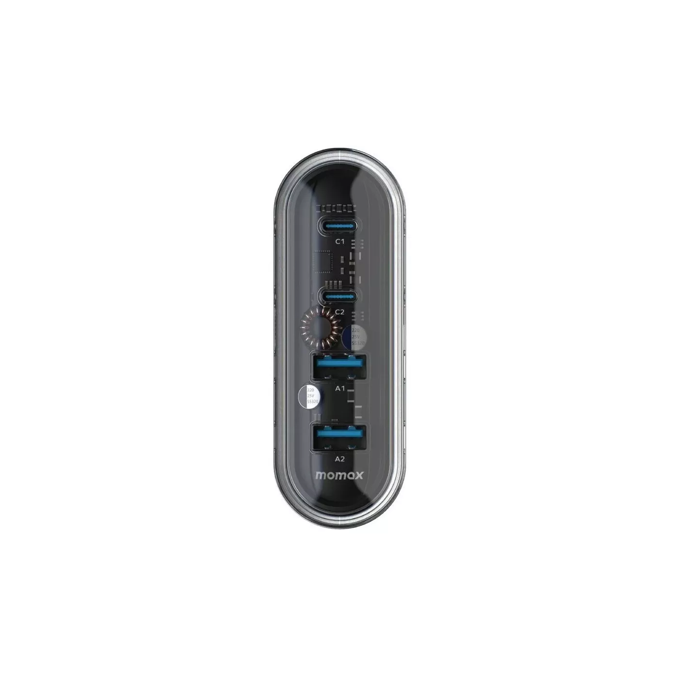 Momax 1-Charge Flow PD 80W GaN Desktop Charger - White