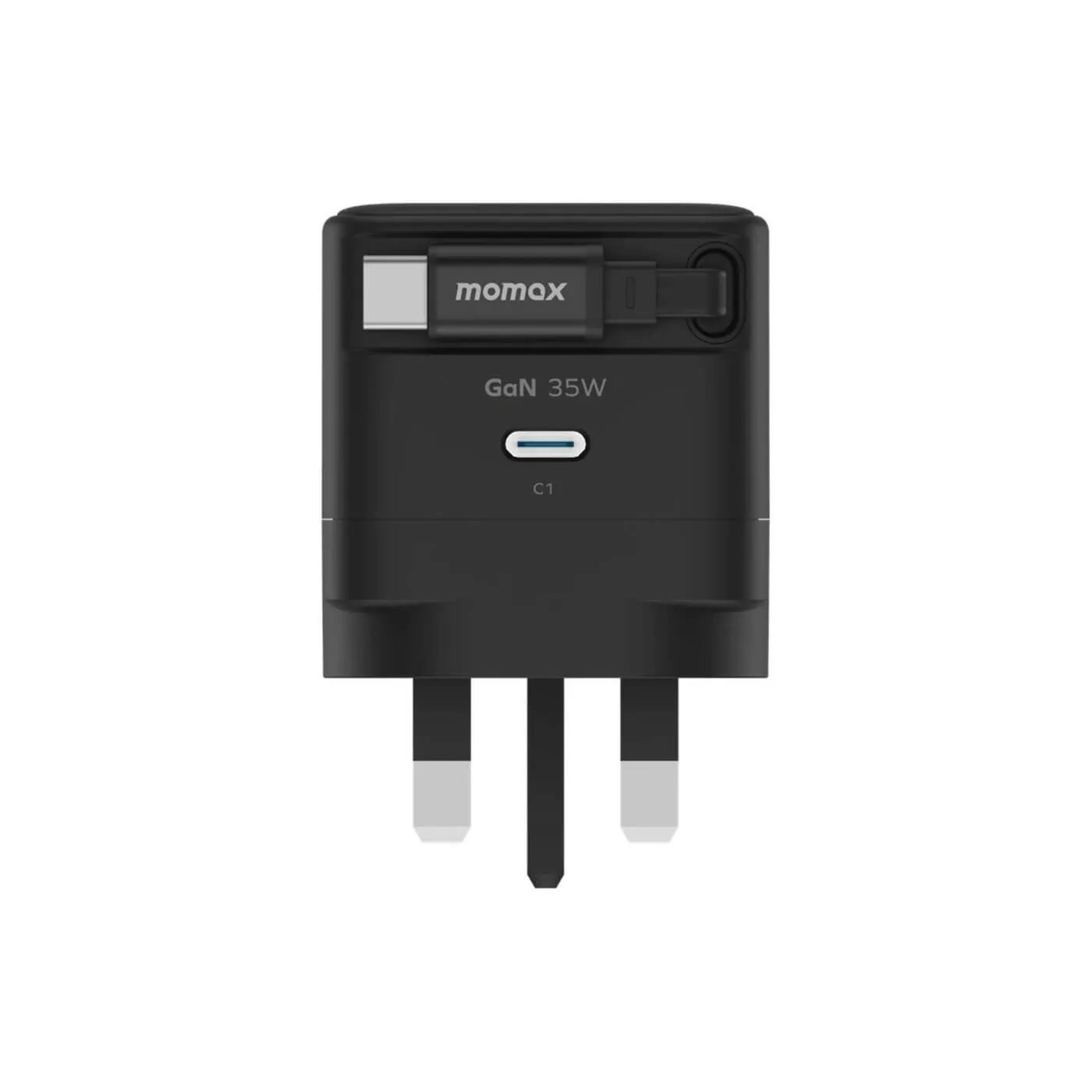 Momax 1-Charge+ 35W GaN Charger with USB-C Cable