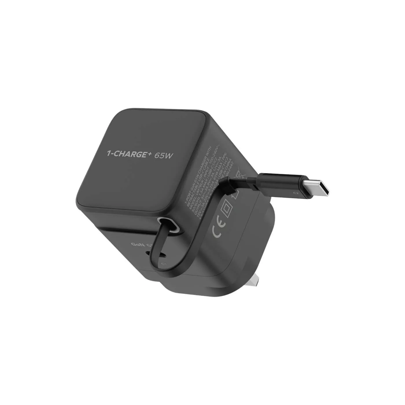 Momax 1-Charge+ 65W GaN Charger with USB-C Cable
