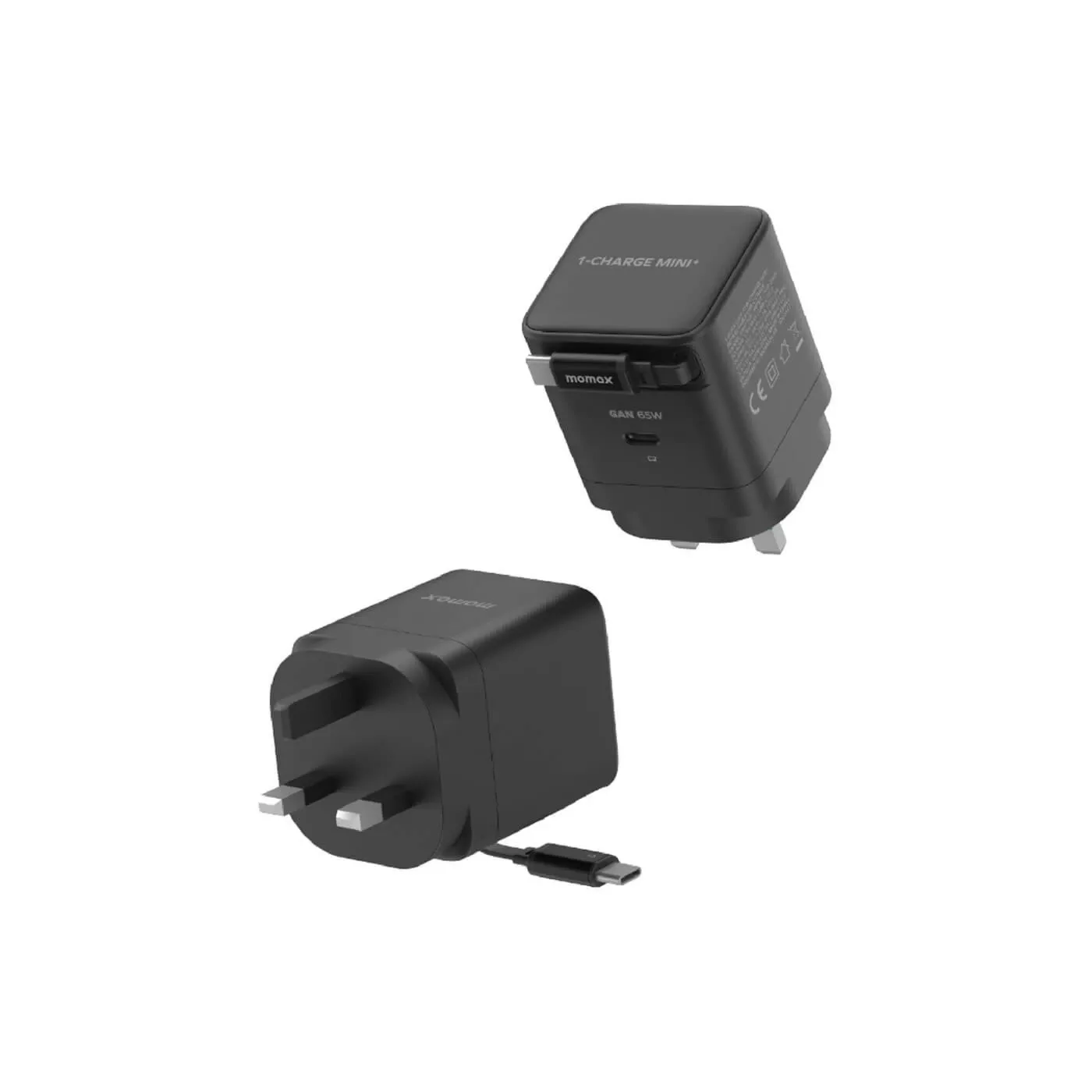 Momax 1-Charge+ 65W GaN Charger with USB-C Cable