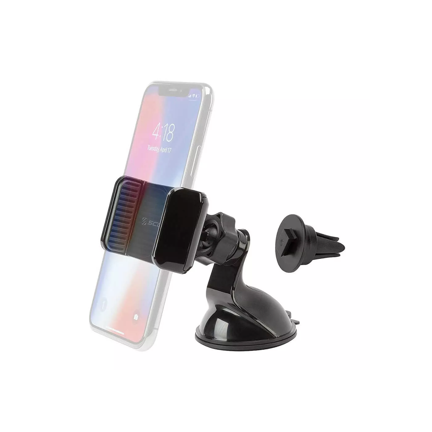 Scosche 3in1 Suction Cup/Window/ 360 Dash Car Mount - Black