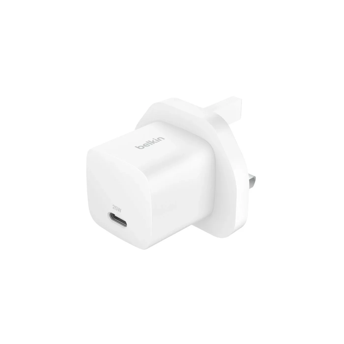 Belkin 25W USB-C + USB-C to USB-C Cable & Wall Charger - White