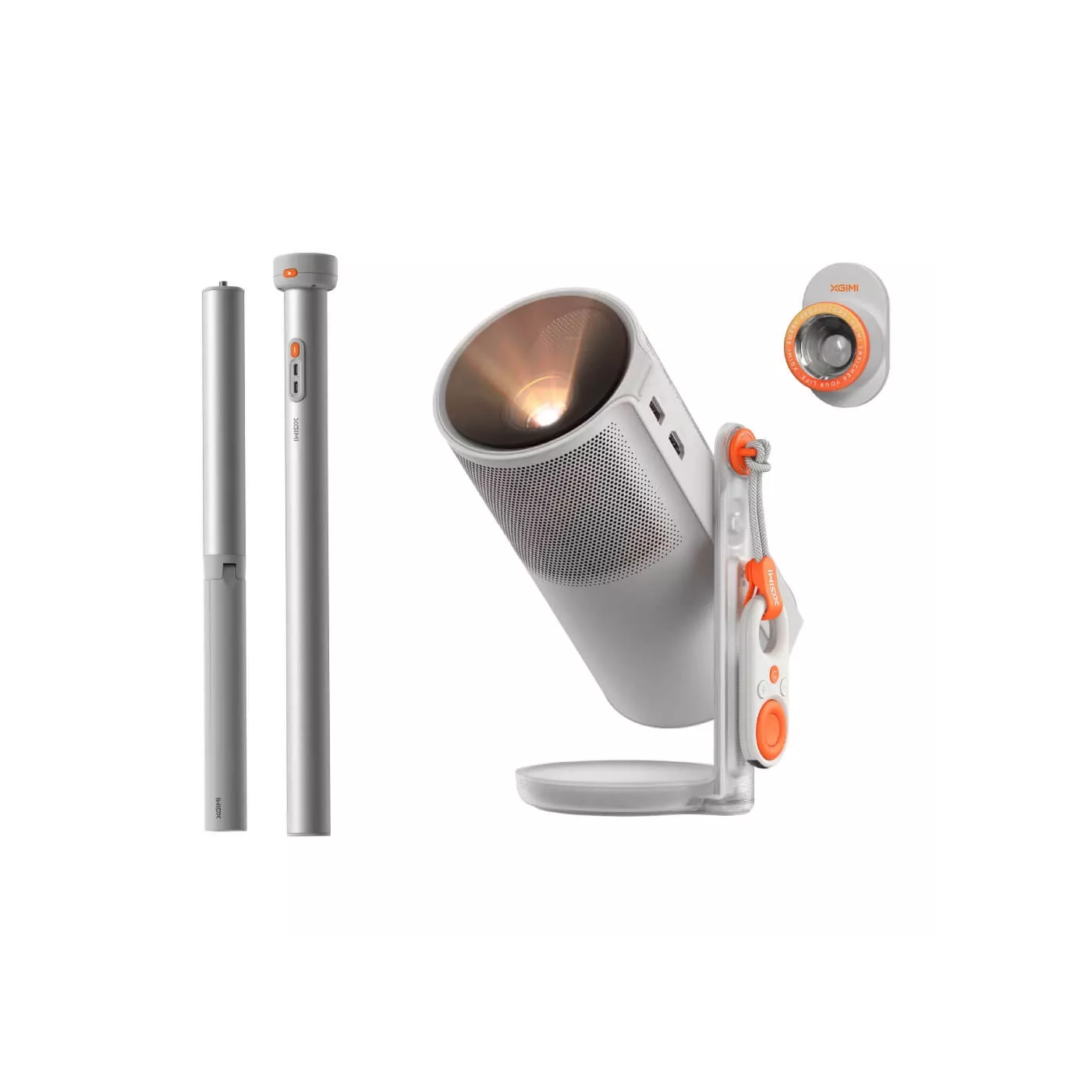 XGIMI MoGo 4 DLP Smart Projector + Stand - Gray