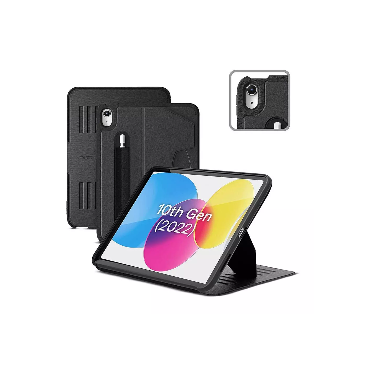 Zugu iPad 10.9-inch (10th Gen) Case - Black