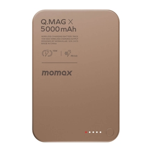 Momax Q Mag X Magnetic Power Bank 5000mAh (5K) - Desert Titanium