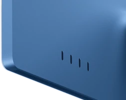 جهاز iMac، الجهة الخارجية الخلفية، لون أزرق، أربعة منافذ ثندربولت 4