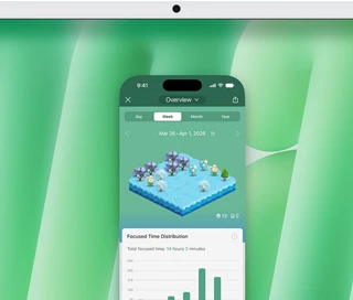 عرض توضيحي لميزة محاكاة iPhone.  شاشة iPhone تعرض تطبيق Eats Uber تمت محاكاته على iMac ويتم التحكم فيه منه