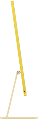 iMac, yellow color, side exterior