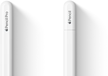 Apple Pencil Pro and Apple Pencil (USB-C) side by side