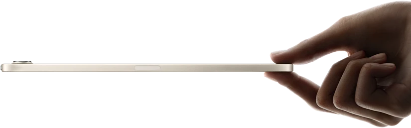 جهاز iPad&nbsp;mini محمول باليد، الجهة الجانبية، تصميم نحيف وخفيف