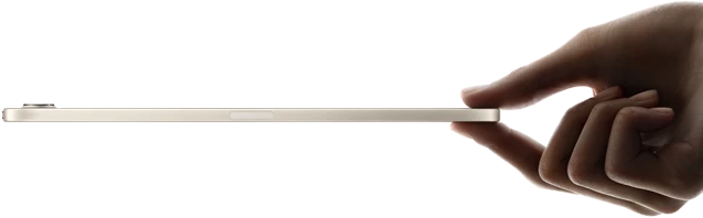 جهاز iPad&nbsp;mini محمول باليد، الجهة الجانبية، تصميم نحيف وخفيف