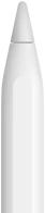 An Apple Pencil showing the tip of the device