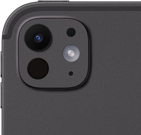لقطة مقربة للكاميرا ‏الخلفية الواسعة 12MP‏ في iPad&nbsp;Pro‏