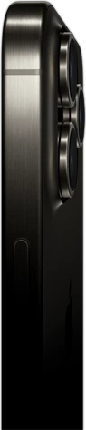 صورة جانبية لجهاز iPhone&nbsp;15&nbsp;Pro&nbsp;Max بتصميم من التيتانيوم تعرض زر التشغيل