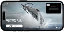iPhone 15 playing Apple TV+ Hijack series