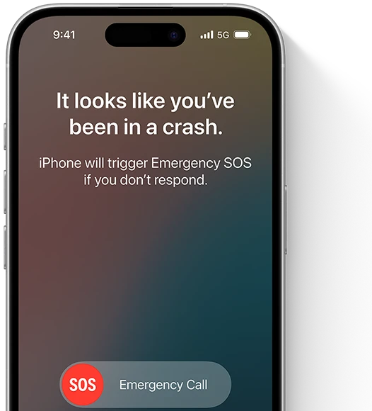 Showing GPS location and Emergency SOS messaging via Satellite on iPhone 16