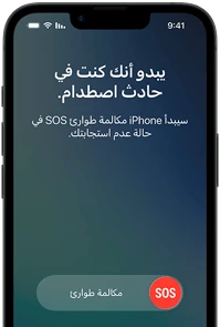 ميزة الرسائل عبر&nbsp;القمر&nbsp;الصناعي قيد الاستخدام