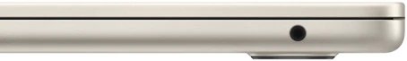 Headphone jack located on the right side