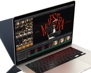جهاز MacBook Air يعرض تعديل فيديو لإبراز قدرات شريحة M4