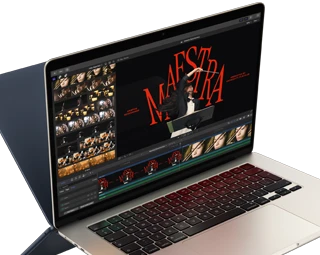 MacBook Air showing video editing to demonstrate M4 chip capabilities