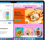 جهاز MacBook&nbsp;Air مع تطبيقات متعددة مفتوحة