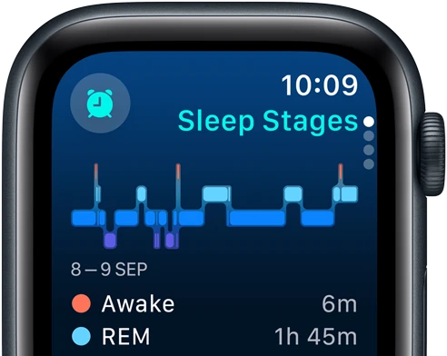 Sleep tracking on Apple Watch SE