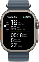 Apple Watch Ultra 3, diving screen