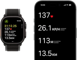 Live Workout metrics on Apple Watch Ultra 3 and iPhone