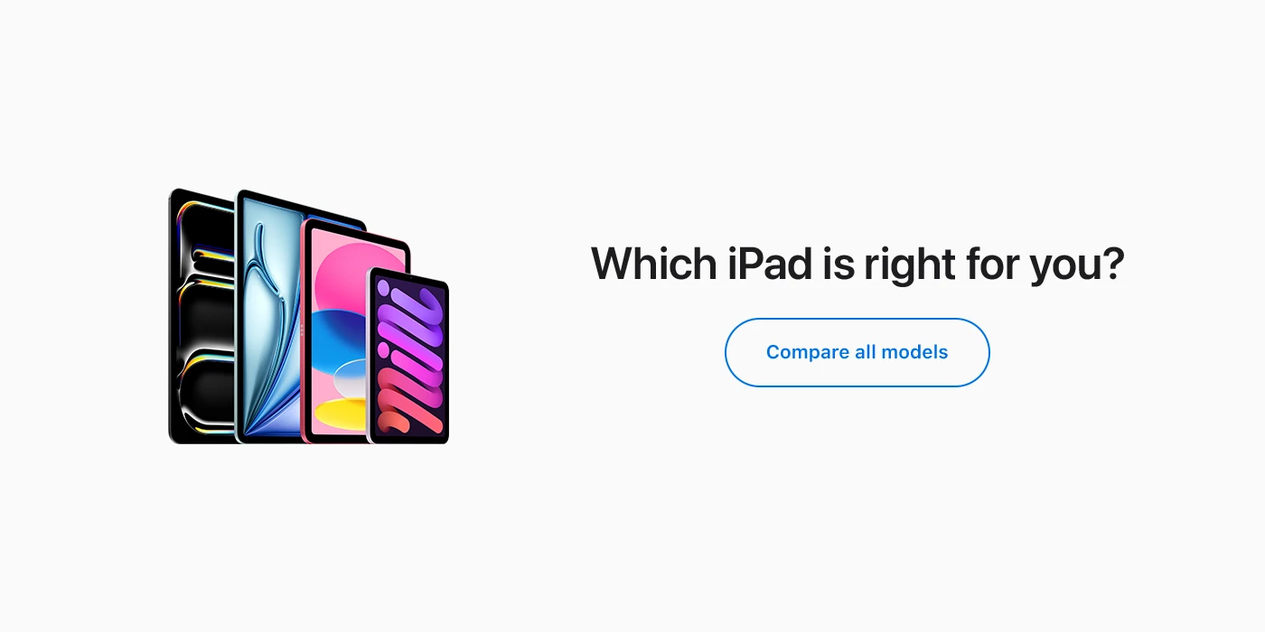 Compare iPad models