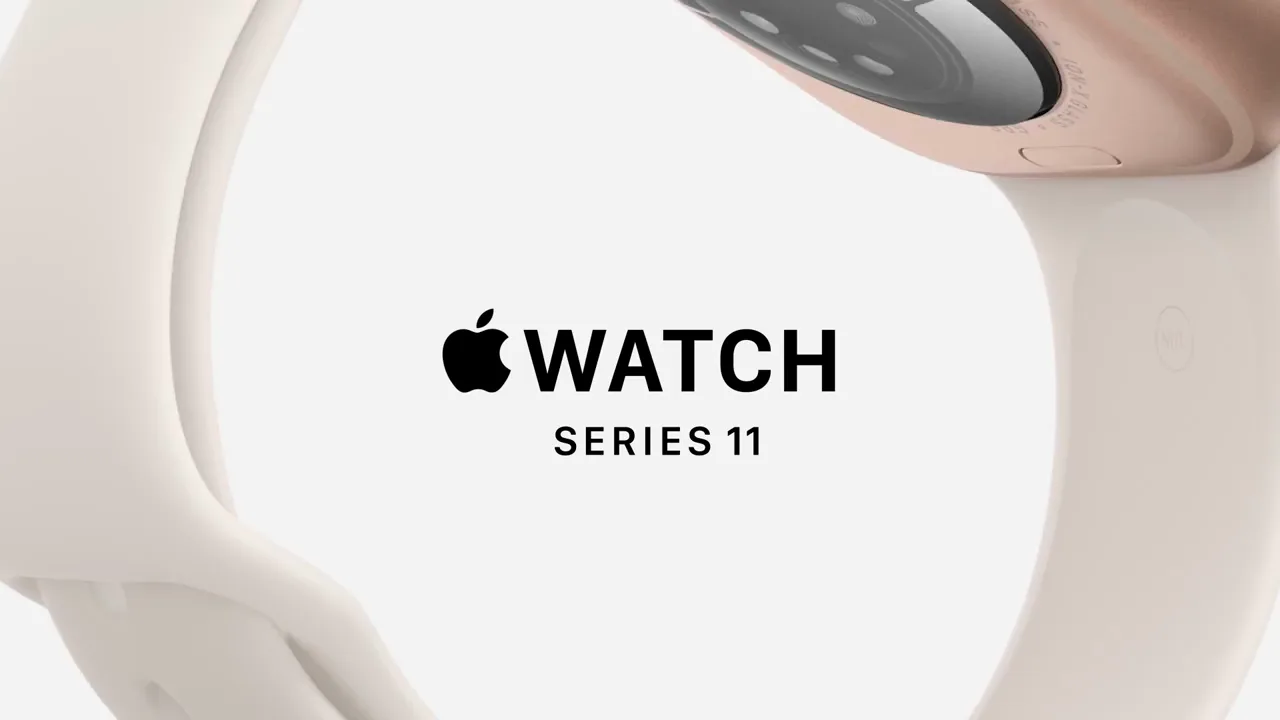 Apple Watch Series 11 GPS + Cellular 42mm Slate Titanium Case with Black Sport Band - M/L — فيديو المنتج